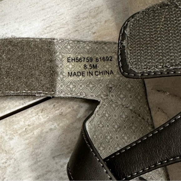 Grasshopper Ortholite Leah II Silver Gray Strap Sandal Women Sz  8.5 Orthopedic - Picture 6 of 15